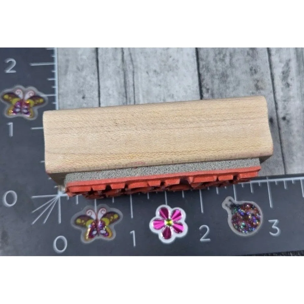 A Stamp In The Hand Eat Your Veggies Rubber Stamp Wood #J66